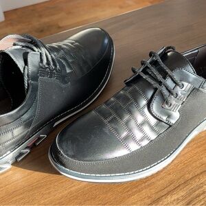 Men's Black Leather Dress Shoes